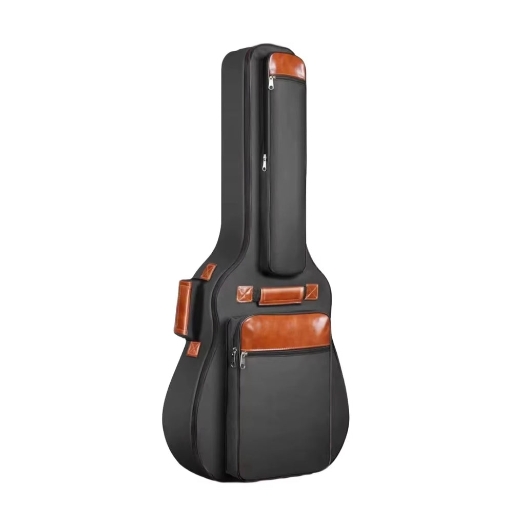 Acoustic Guitar Bag 41 Inch Thickened Waterproof Oxford Nylon Double Straps Cotton Padded Guitar Case Gig Backpack