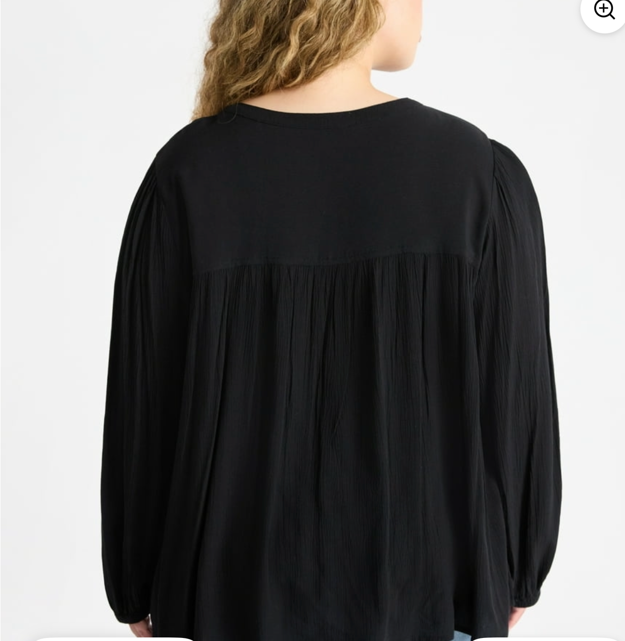 Terra & Sky Women’s Plus Peasant Blouse with Long Sleeves, Sizes 0X-5X